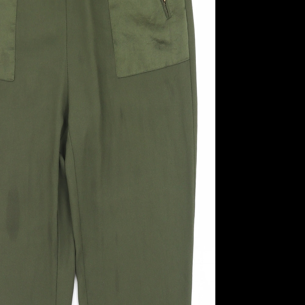 Esprit Womens Green  Polyester Dress Pants Trousers Size 12 L25 in Regular