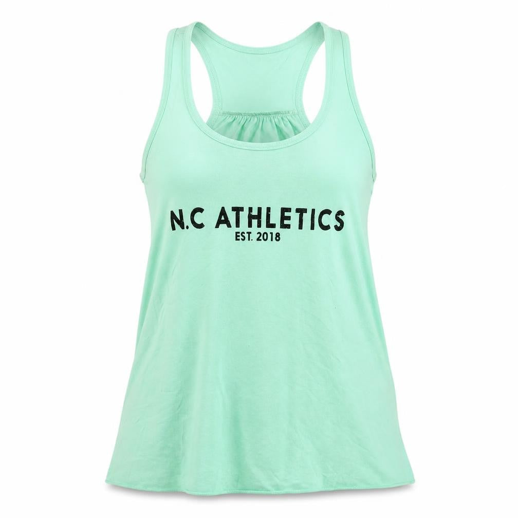 NC Athletics Womens Blue  Polyester Basic Tank Size S Round Neck
