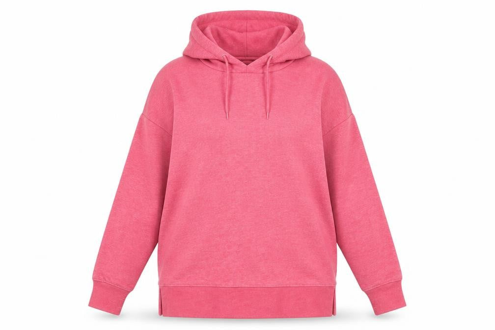Dunnes Womens Pink  Cotton Pullover Hoodie Size M  Pullover