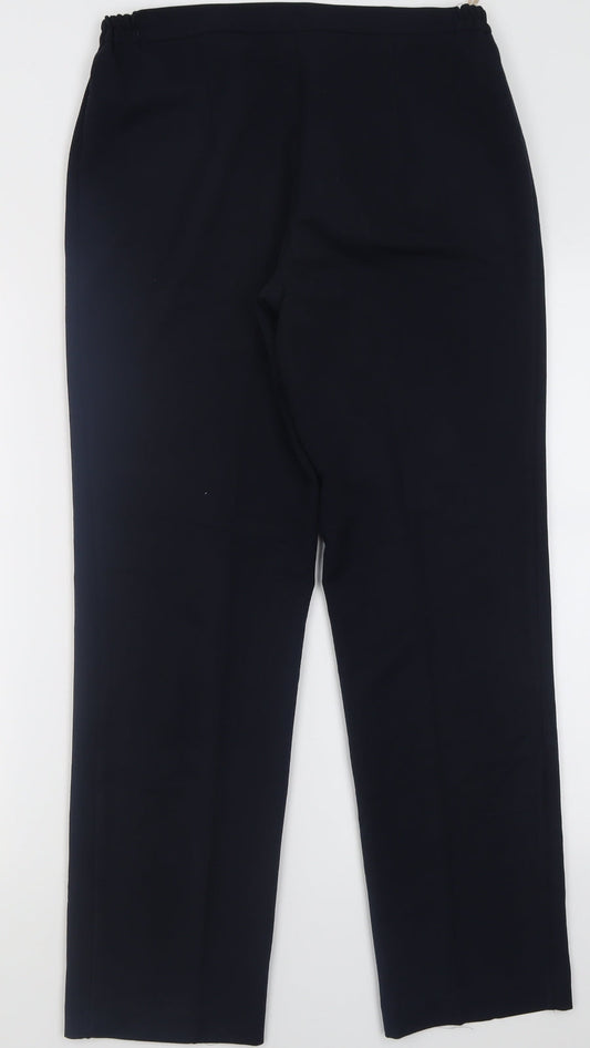 Gerard Womens Blue  Polyester Trousers  Size 10 L29 in Regular Button