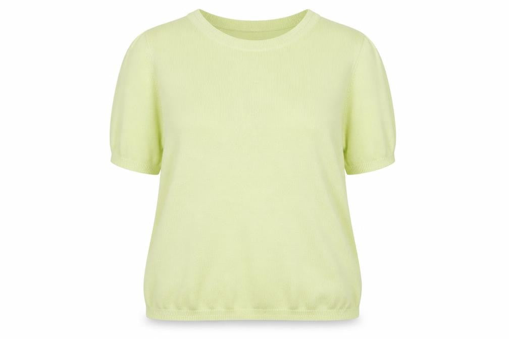 Marks and Spencer Womens Yellow Round Neck  Acrylic Pullover Jumper Size 18
