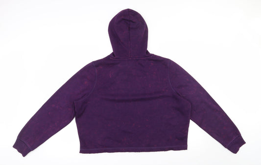 George Womens Purple  Polyester Pullover Sweatshirt Size 16  Pullover - Cropped