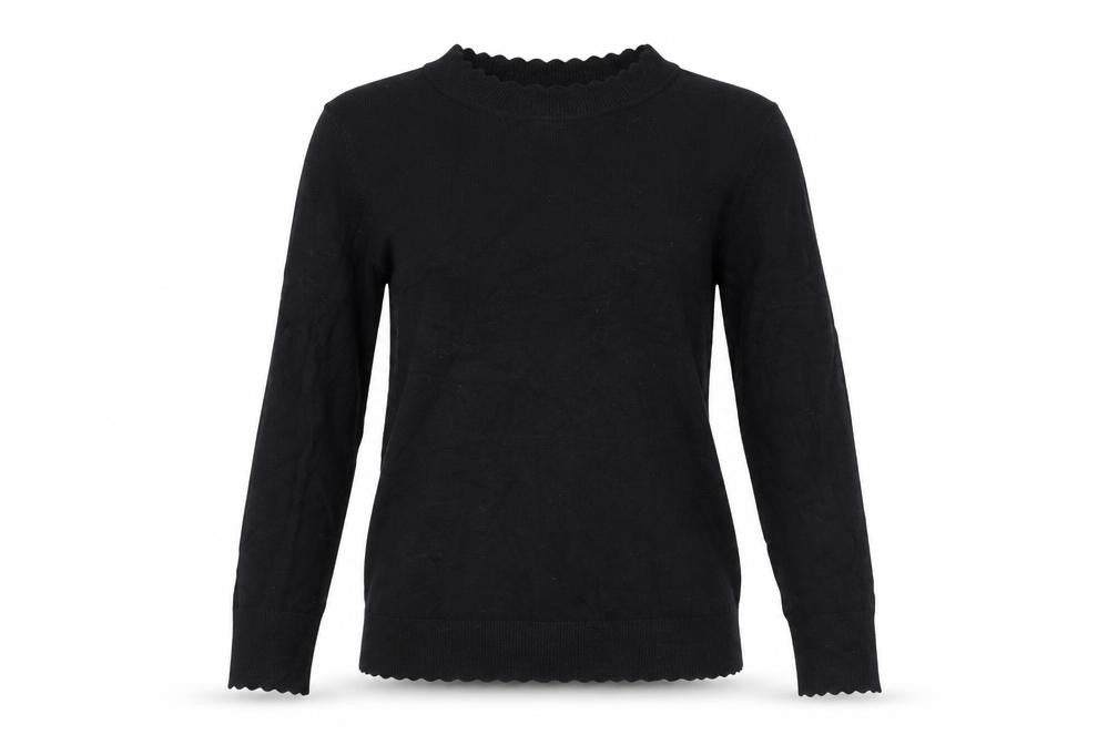 Dunnes Womens Black High Neck  Viscose Pullover Jumper Size S