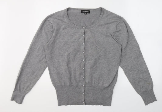 Paramour Womens Grey V-Neck  Viscose Cardigan Jumper Size XL