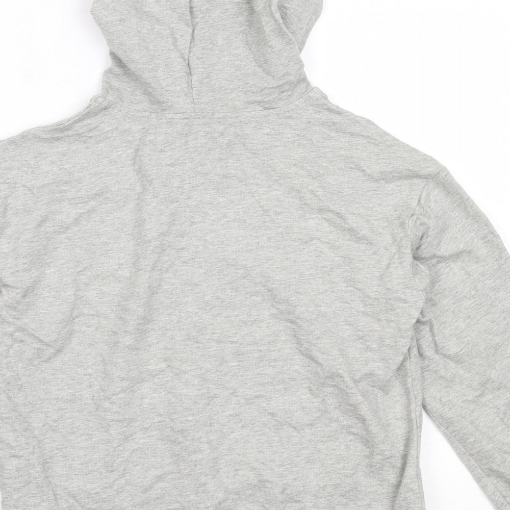 SheIn Girls Grey  Cotton Pullover Hoodie Size 10 Years