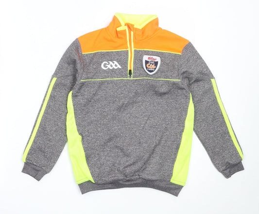 O'Neills Boys Grey  Polyester Henley Sweatshirt Size 2 Years