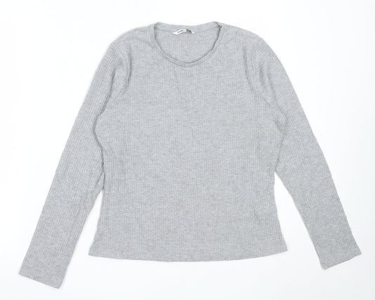 Pep&Co Womens Grey Round Neck  Polyester Pullover Jumper Size 14