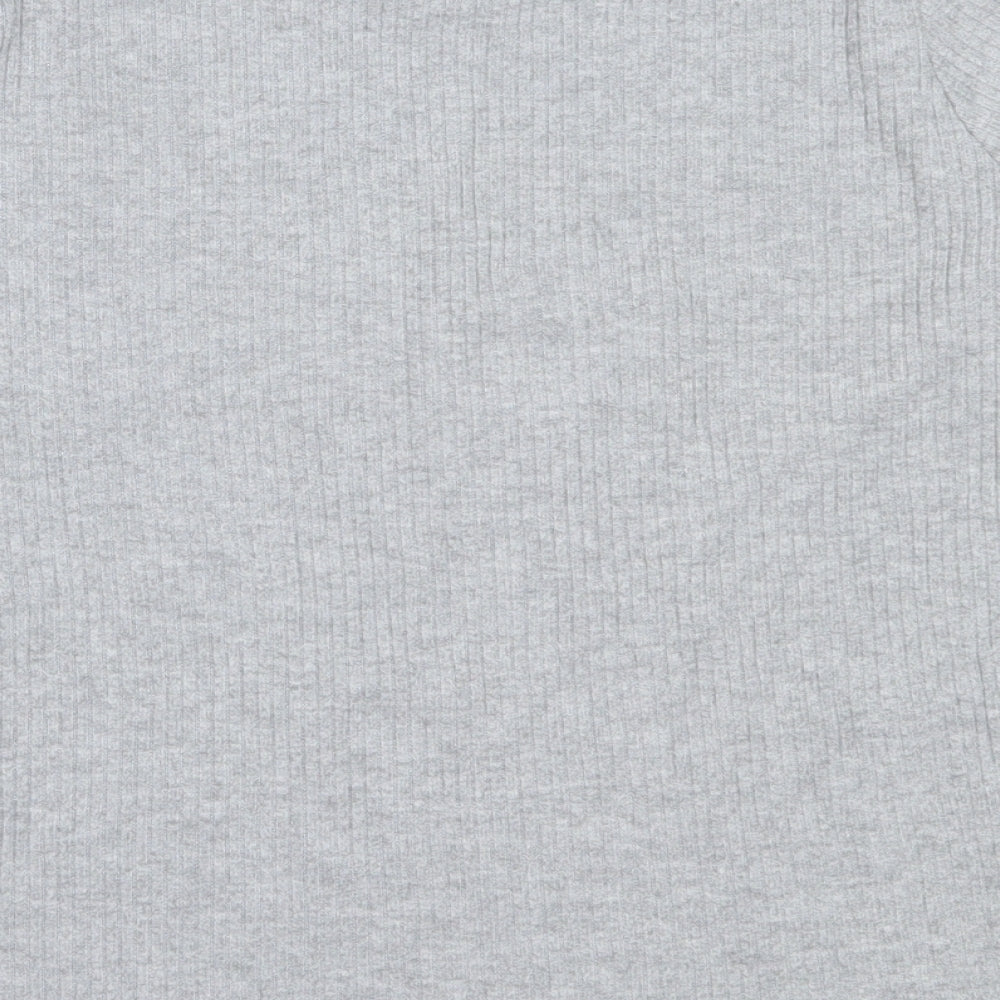 Pep&Co Womens Grey Round Neck  Polyester Pullover Jumper Size 14