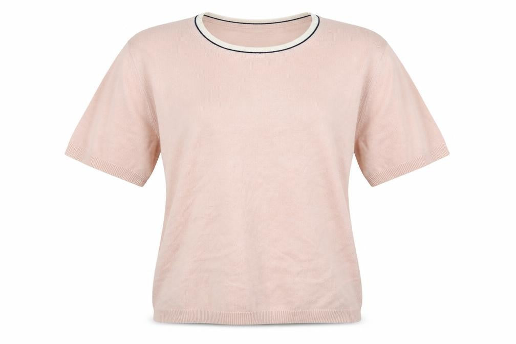 Marks and Spencer Womens Pink Crew Neck  Acrylic Pullover Jumper Size 14