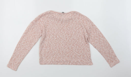 New Look Girls Pink Crew Neck   Pullover Jumper Size 12-13 Years