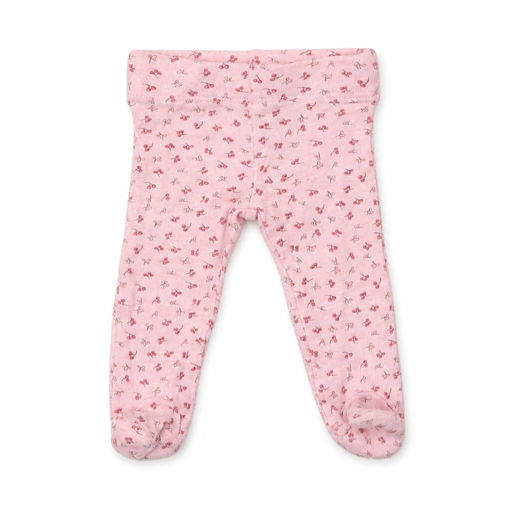 F&F Baby Pink Floral Cotton Jogger Trousers Size 0-3 Months   - Tiny Baby
