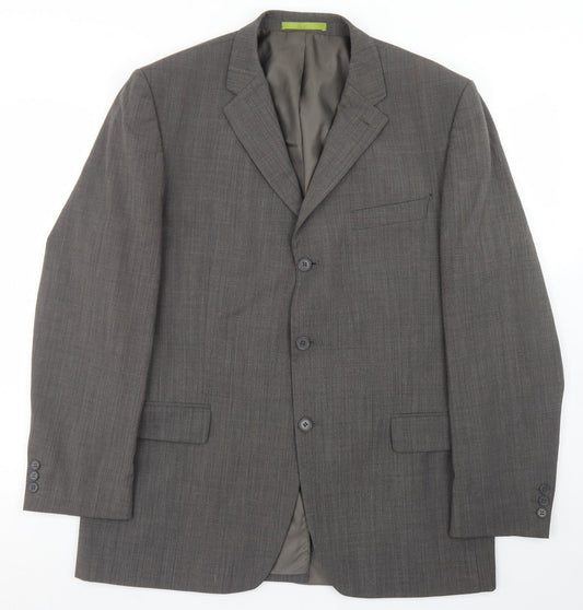 Burton Mens Brown  Polyester Jacket Blazer Size 42