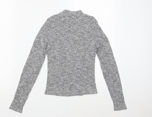 River Island Womens Grey  Polyester Pullover Sweatshirt Size 8