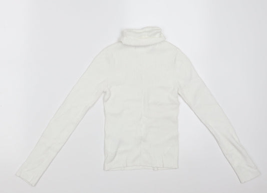 Miss Selfridge Womens White  Nylon Pullover Sweatshirt Size 6