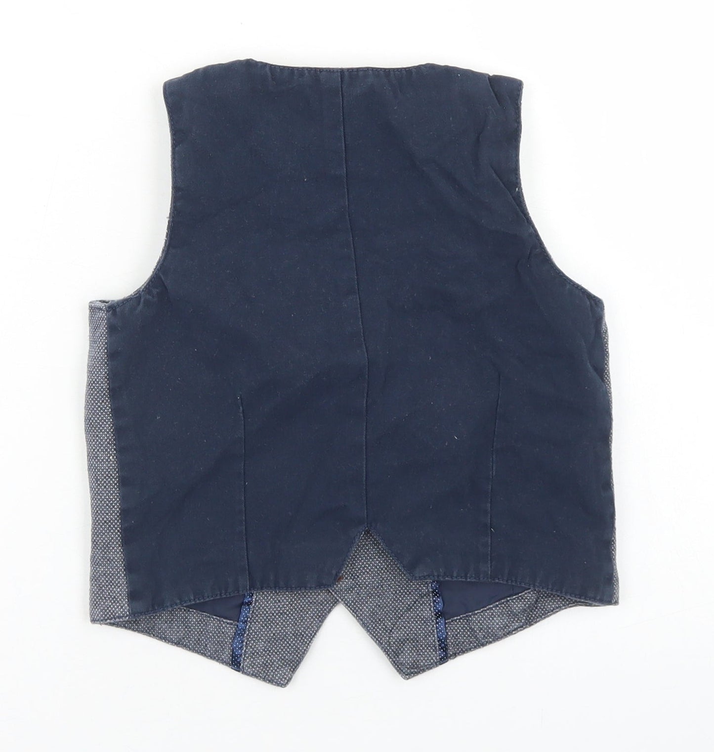name it Boys Blue   Jacket Waistcoat Size 4-5 Years  Button