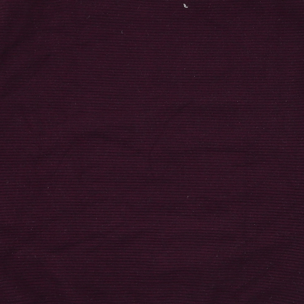 River Island Mens Purple Round Neck  Viscose Pullover Jumper Size M