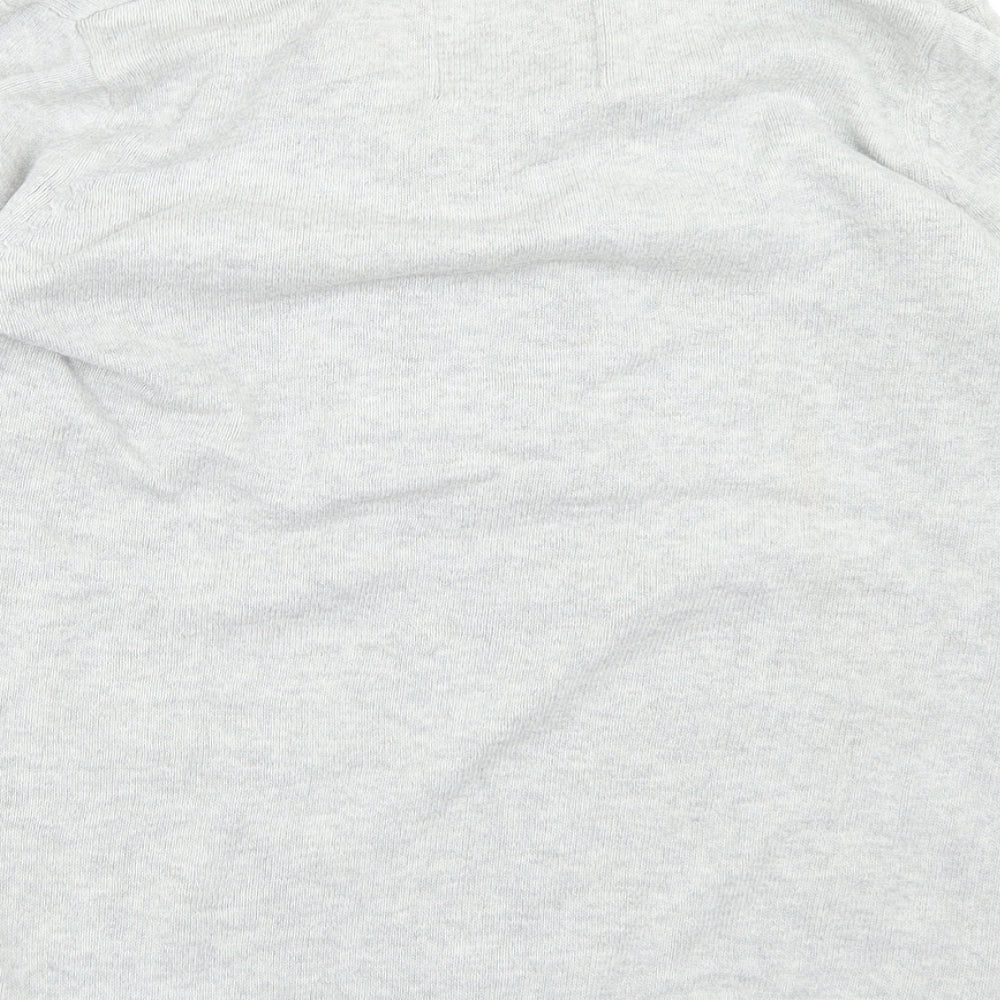 Esprit Womens Grey Collared  Cotton Pullover Jumper Size M
