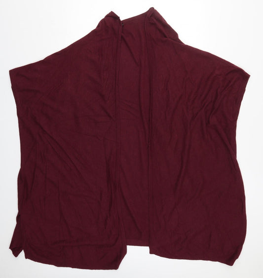 NEXT Womens Red V-Neck  Viscose Cardigan Jumper Size XS