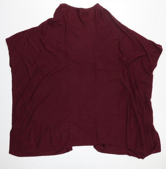 NEXT Womens Red V-Neck  Viscose Cardigan Jumper Size XS