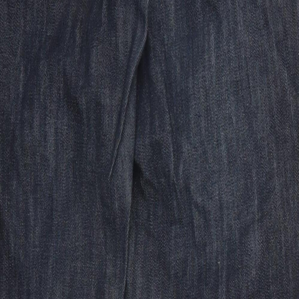 NEXT Womens Blue  Cotton Skinny Jeans Size 12 L30 in Regular Button