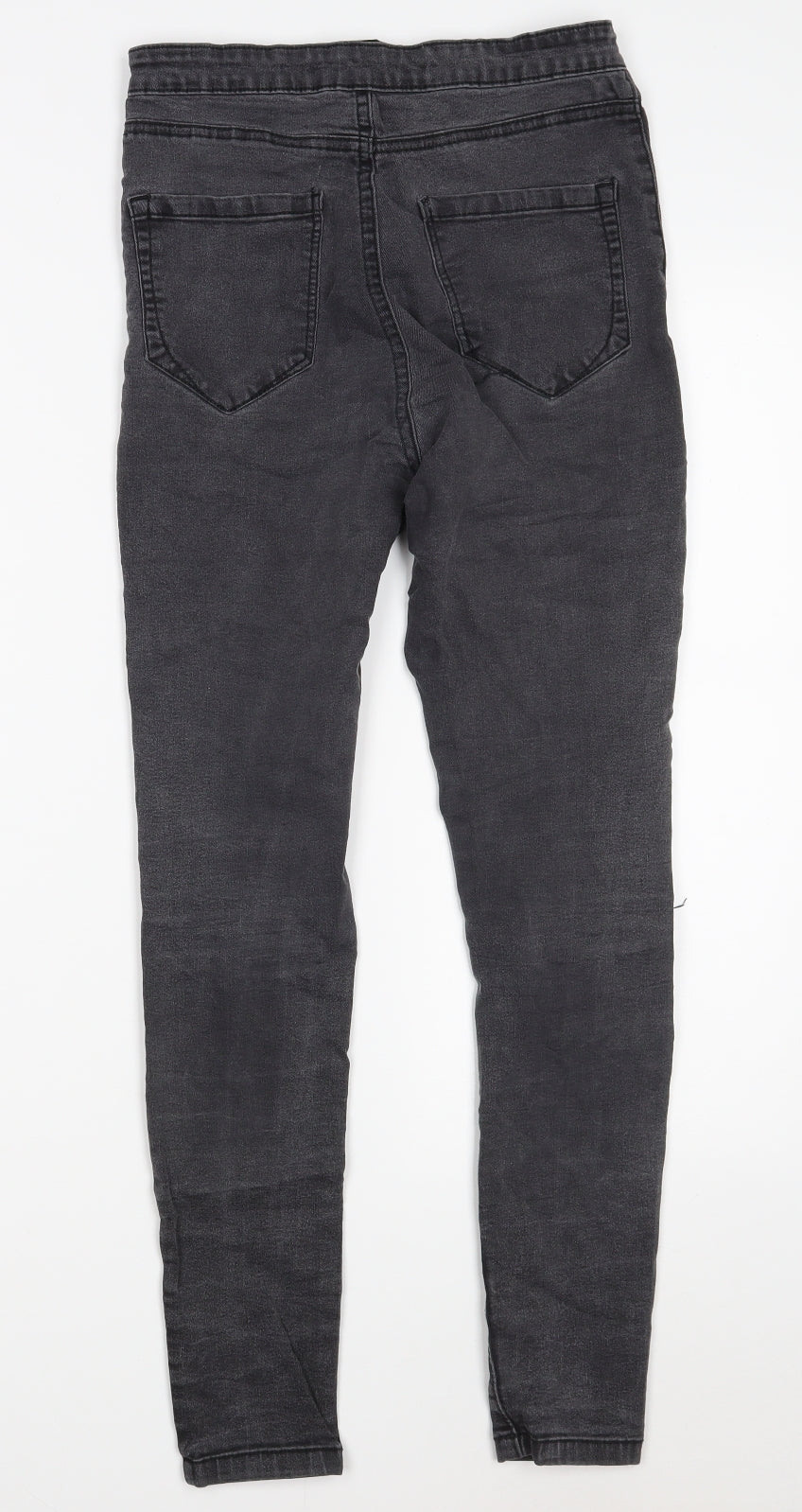 Denim Co. Womens Grey  Cotton Jegging Jeans Size 10 L25 in Slim Zip