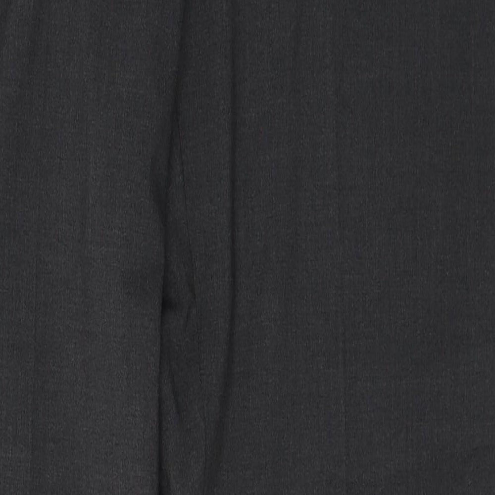 Marks and Spencer Womens Grey  Polyester Trousers  Size 14 L32 in Regular