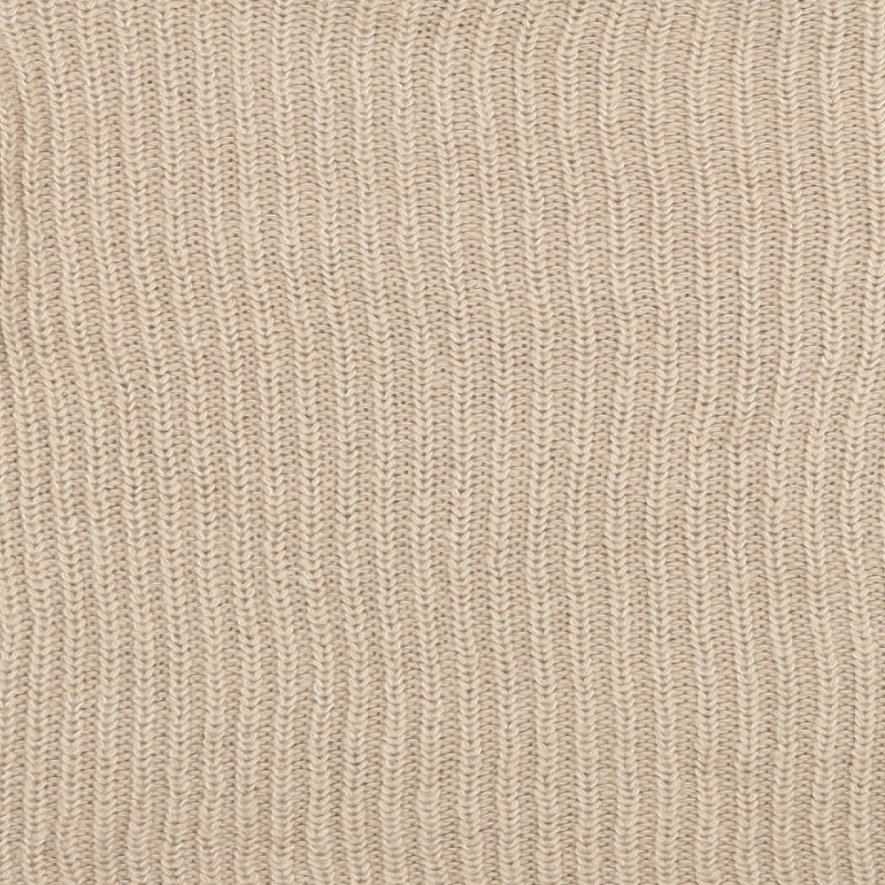 New Look Womens Beige Round Neck  Acrylic Pullover Jumper Size M