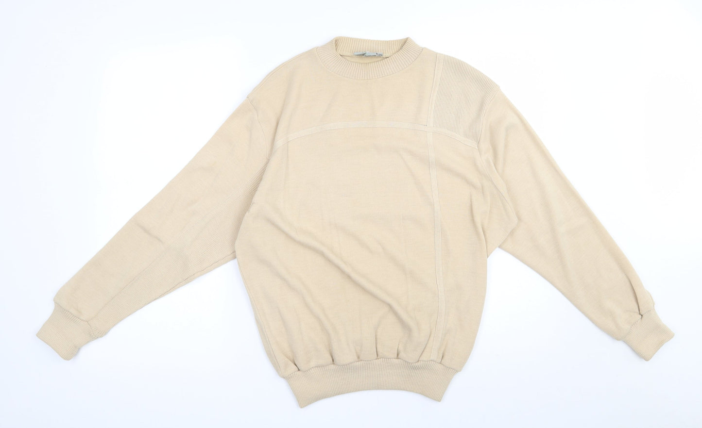 Greenwoods  Mens Beige  Acrylic Pullover Sweatshirt Size M