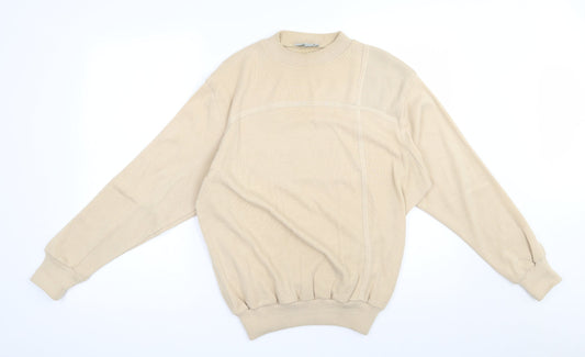 Greenwoods  Mens Beige  Acrylic Pullover Sweatshirt Size M