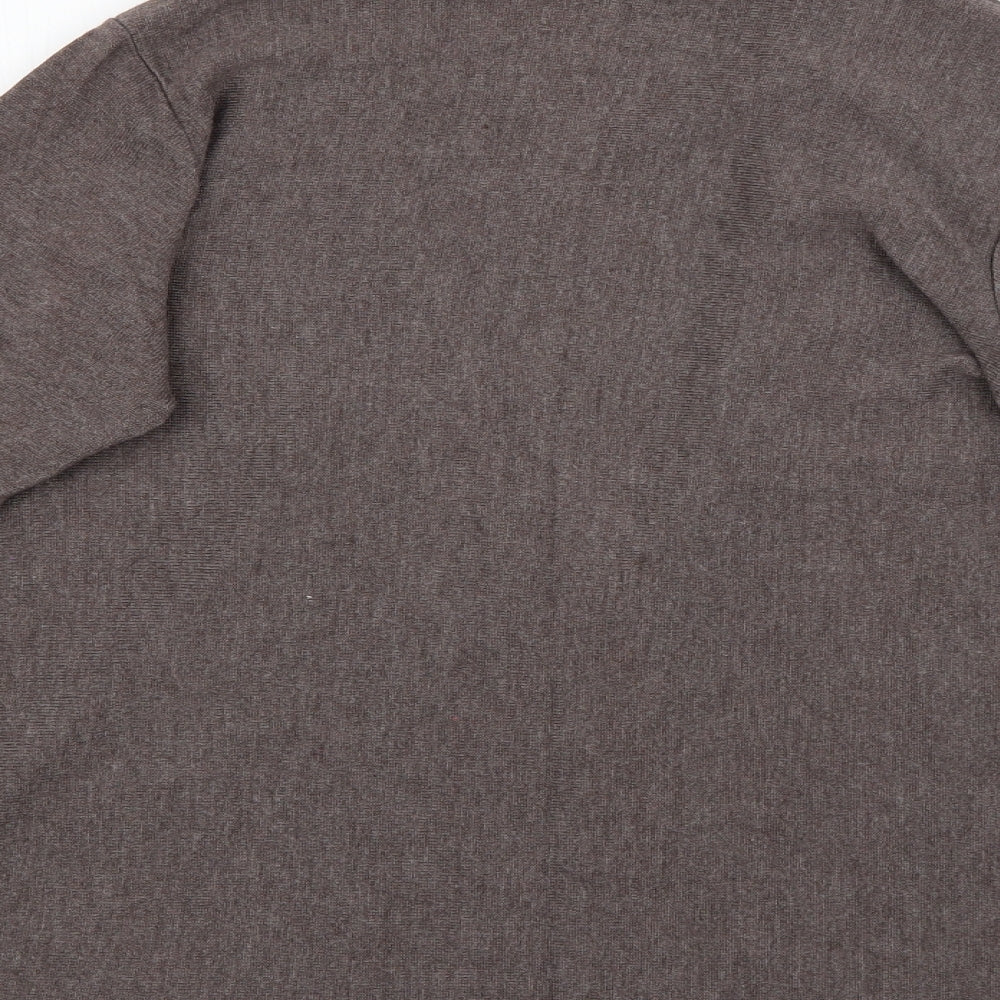 Per Una Womens Brown V-Neck  Viscose Cardigan Jumper Size 16