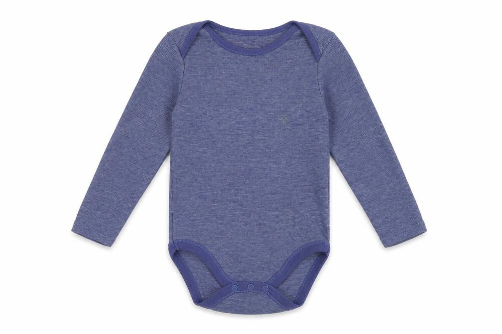 Dunnes Girls Blue  Cotton Bodysuit One-Piece Size 2-3 Years  Snap