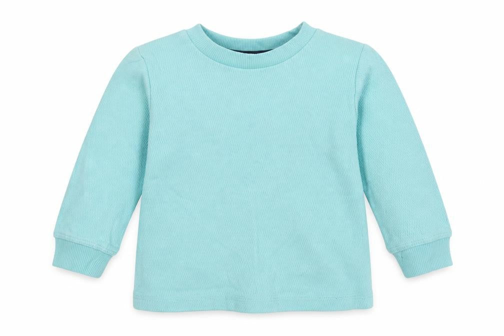 Dunnes Baby Green  Cotton Basic Polo Size 9-12 Months Crew Neck