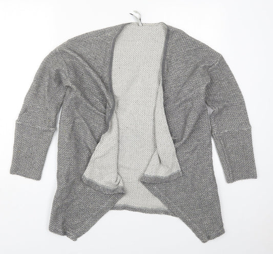 Pepe Jeans Womens Grey V-Neck  Cotton Cardigan Jumper Size S