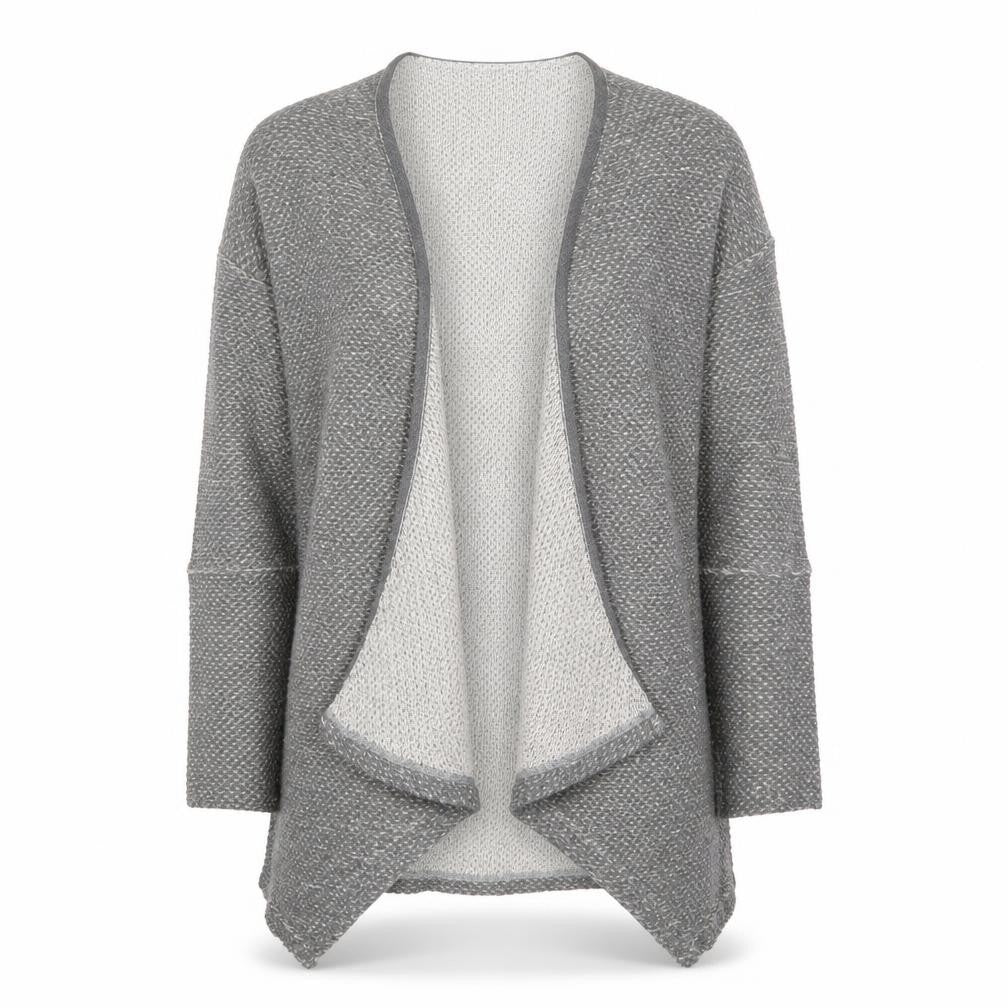 Pepe Jeans Womens Grey V-Neck  Cotton Cardigan Jumper Size S