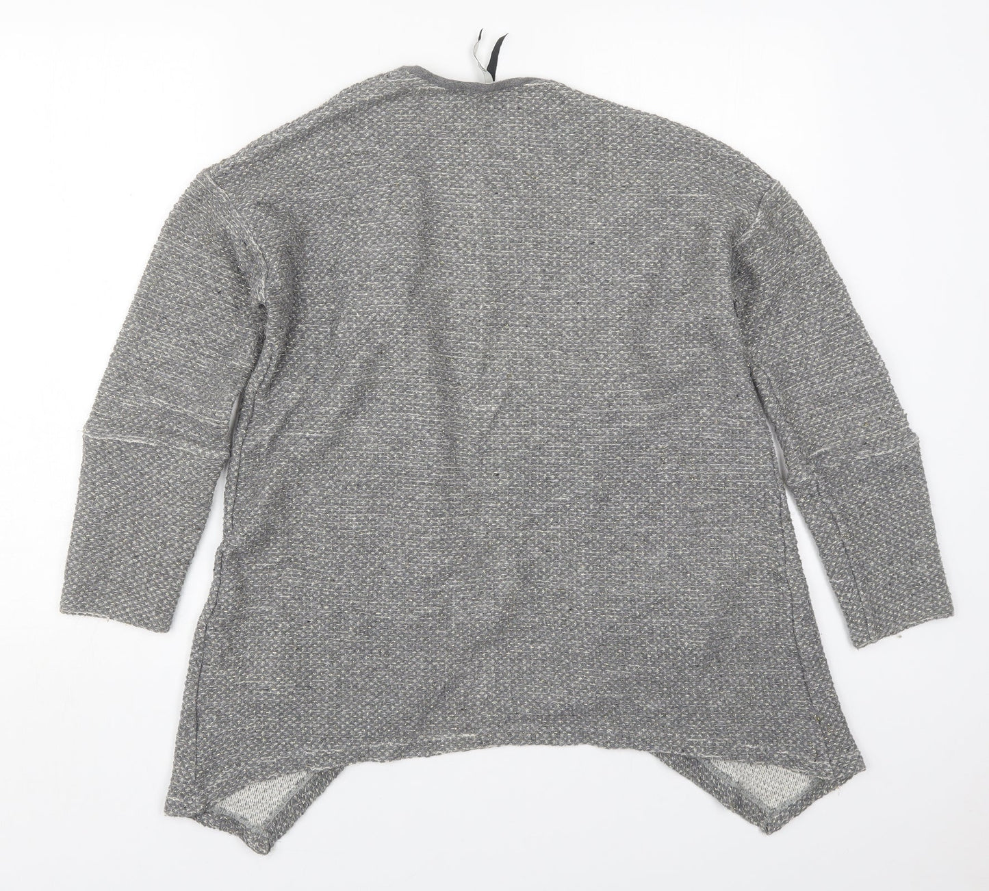 Pepe Jeans Womens Grey V-Neck  Cotton Cardigan Jumper Size S