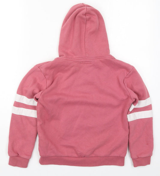 Primark Girls Pink  Cotton Pullover Hoodie Size 10-11 Years  Pullover