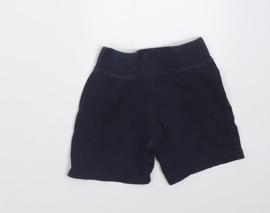 Matalan Girls Blue  Cotton Biker Shorts Size 7 Years  Regular  - School Wear