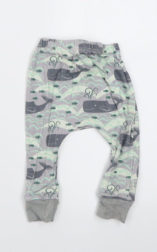 Hau'oli Apparel Boys Green Geometric Cotton Capri Trousers Size 6-9 Months  Pullover