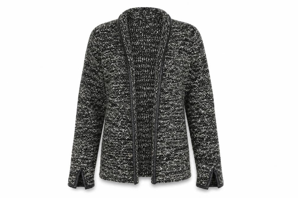 H&M Womens Black V-Neck  Acrylic Cardigan Jumper Size S