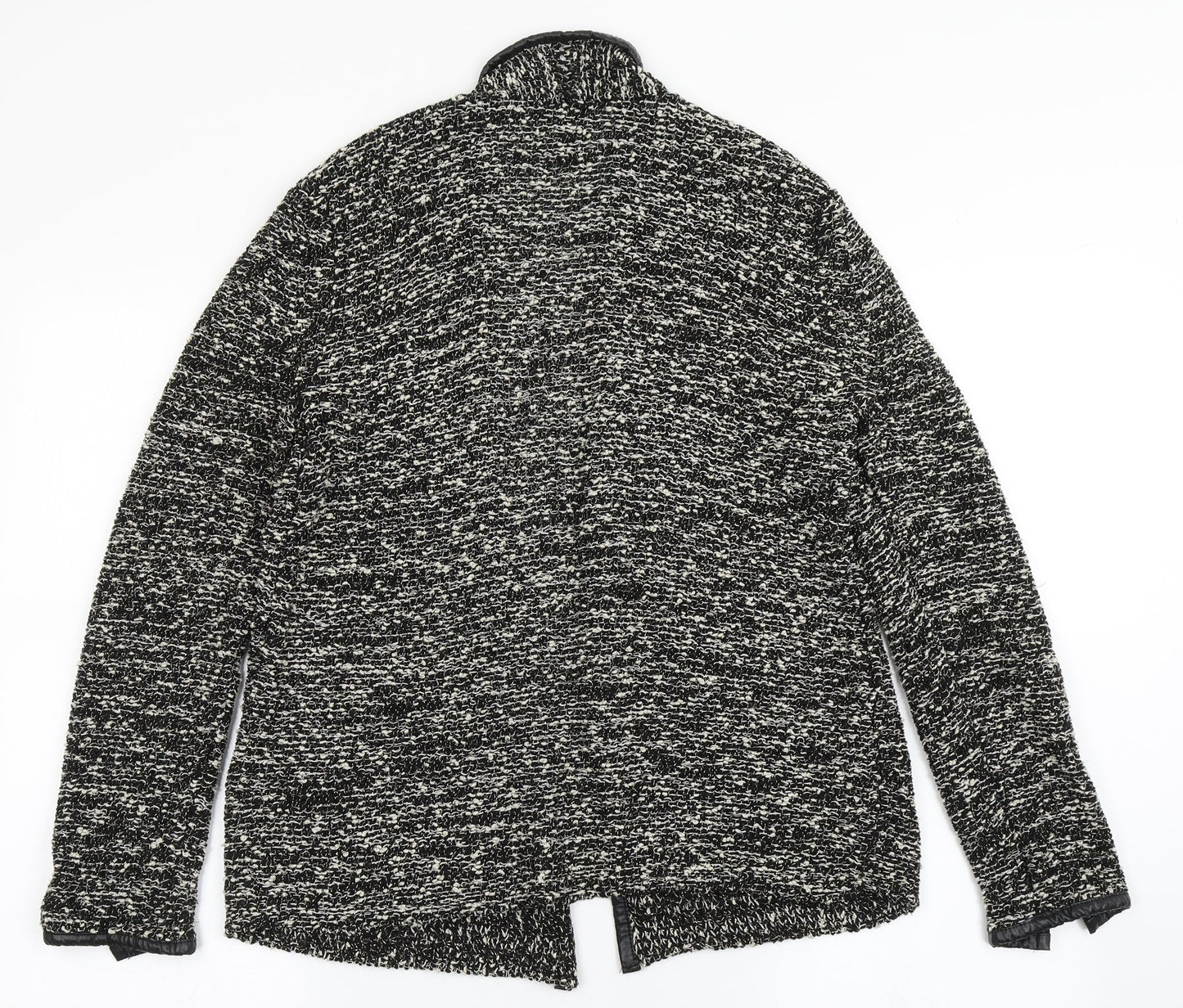H&M Womens Black V-Neck  Acrylic Cardigan Jumper Size S