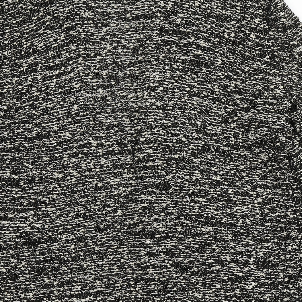 H&M Womens Black V-Neck  Acrylic Cardigan Jumper Size S