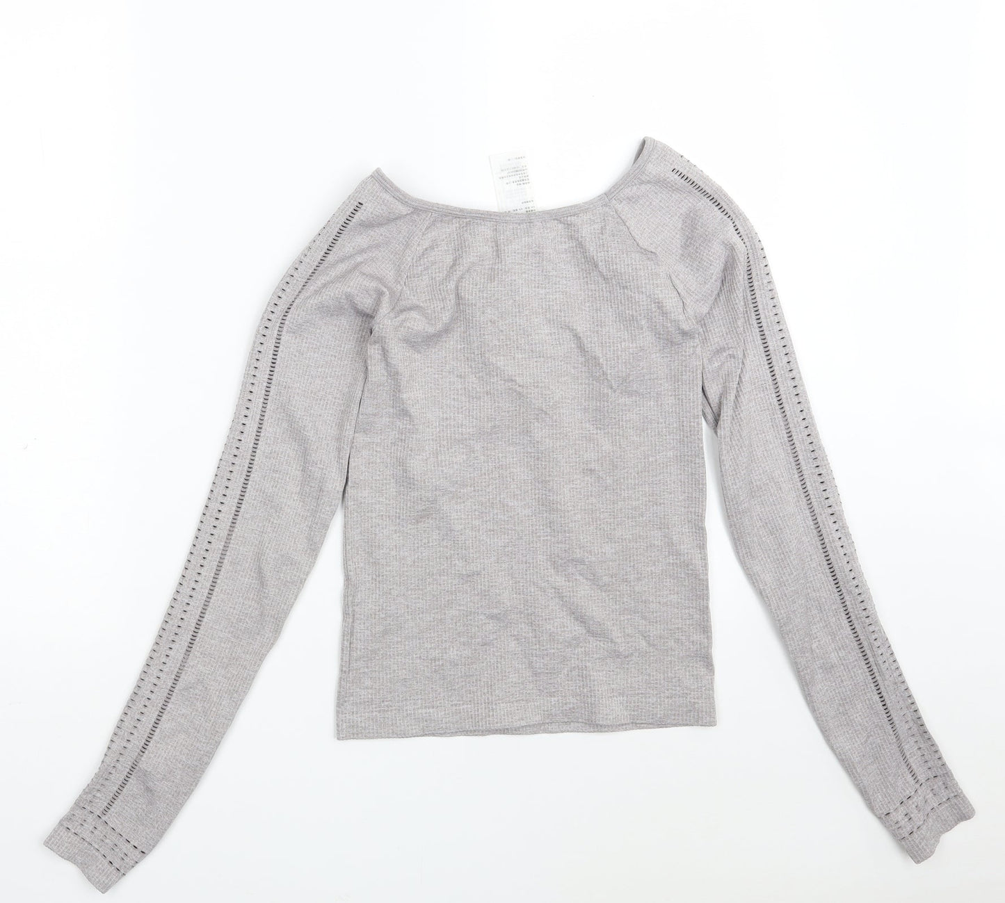 Hollister Womens Grey  Nylon Pullover Sweatshirt Size M