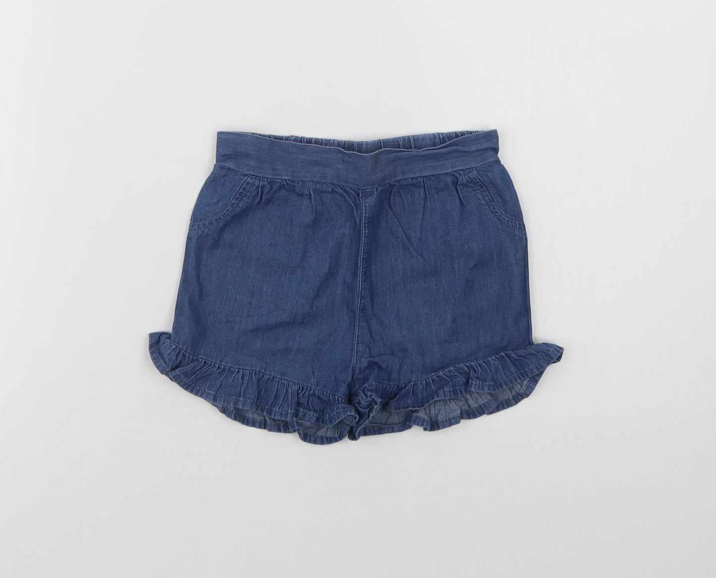 Primark Baby Blue  Cotton Cropped Trousers Size 18-24 Months