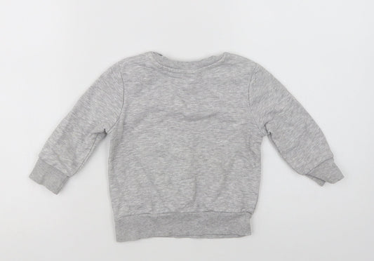 George Baby Grey  Cotton Pullover Jumper Size 12-18 Months   - Cool Kid