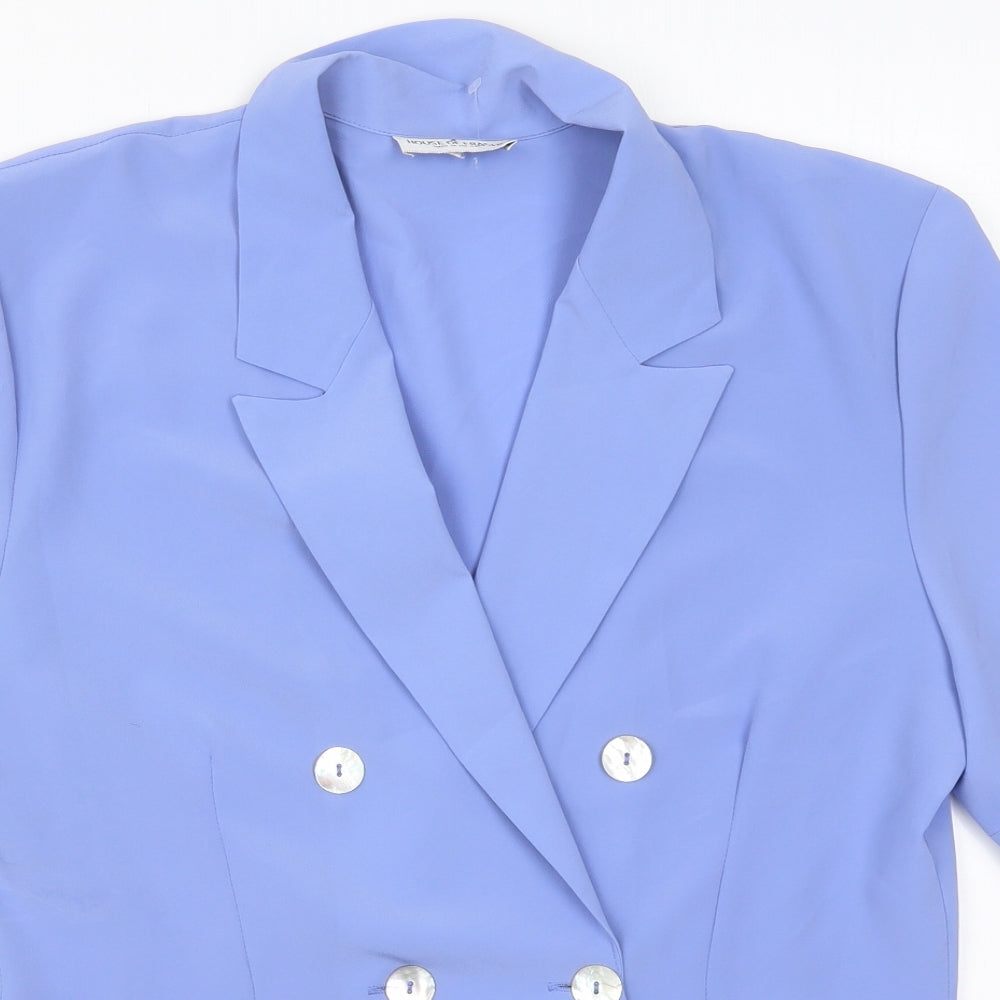 House of Fraser Womens Blue   Jacket  Size 12  Button