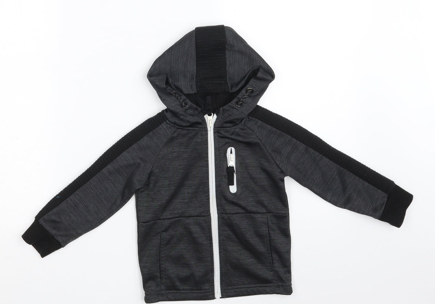 Primark Boys Black   Jacket  Size 12-18 Months   Zip