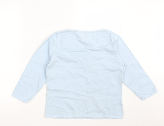 Definitions Womens Blue V-Neck  Ramie Pullover Jumper Size 16