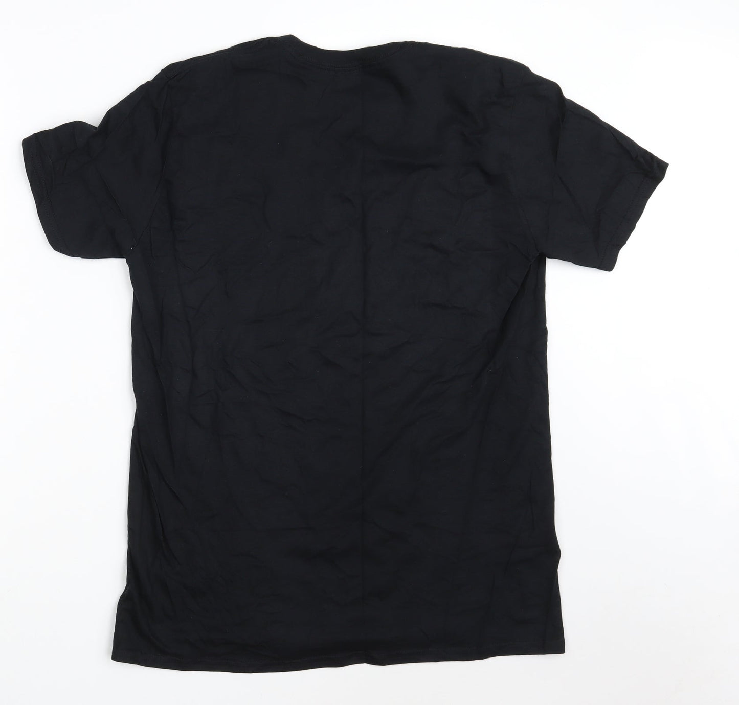 Gildan Mens Black  Cotton  T-Shirt Size M Crew Neck  - HUF