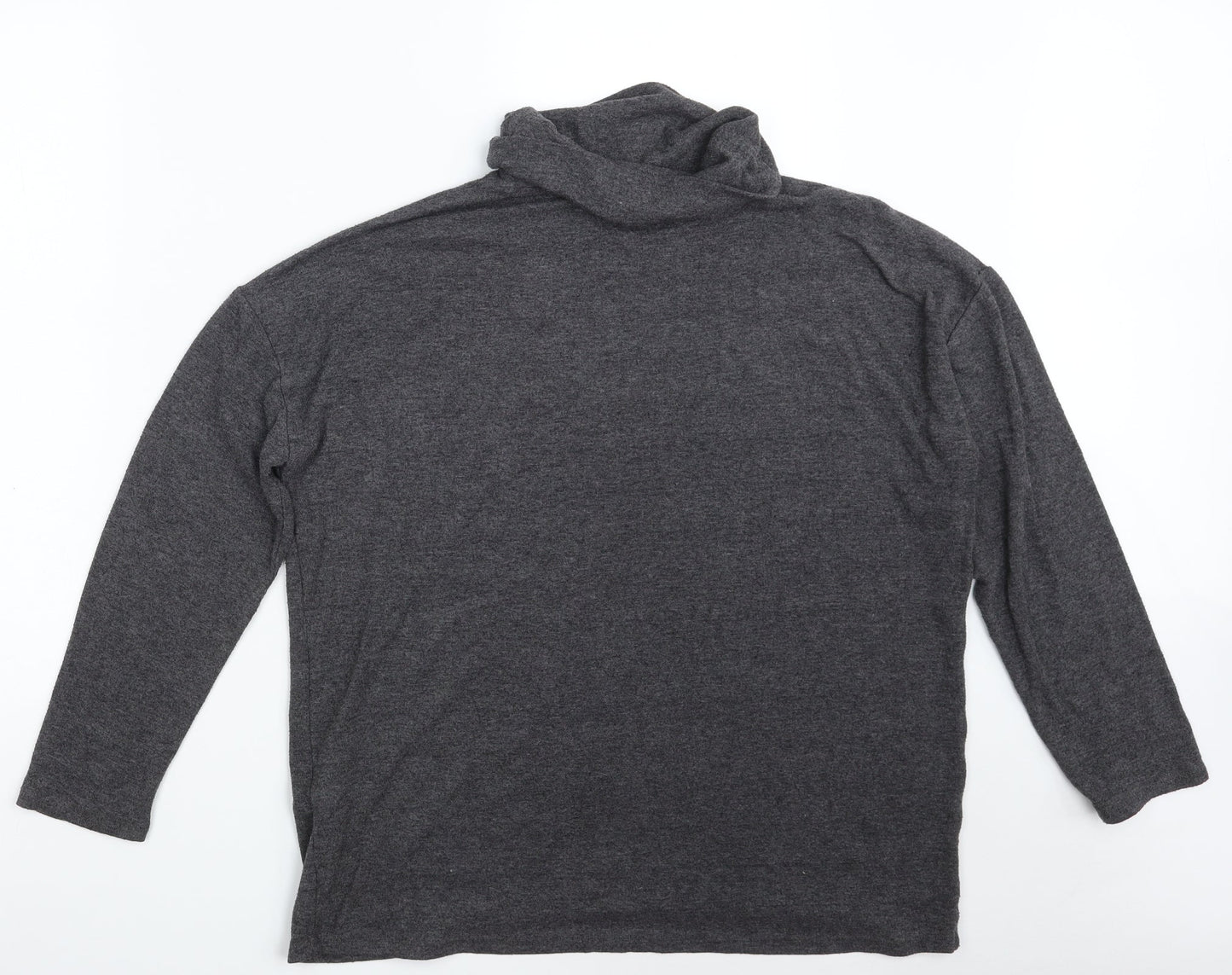 New Look Womens Grey  Polyester Pullover Sweatshirt Size 14