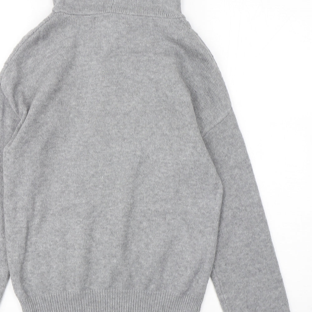 Primark Womens Grey  Viscose Pullover Hoodie Size 6  Pullover